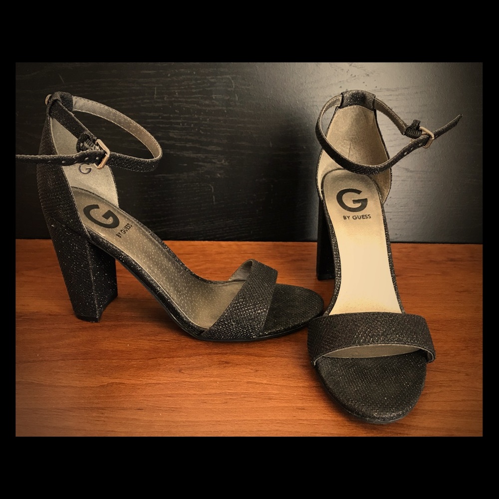 Guess black sparklingly heels